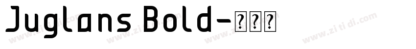Juglans Bold字体转换